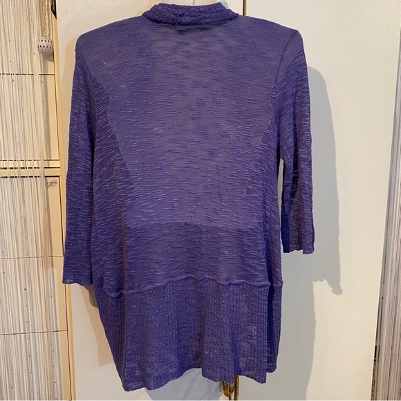 Seduction Purple Cardigan Shrug Size Small - Picture 4 of 13